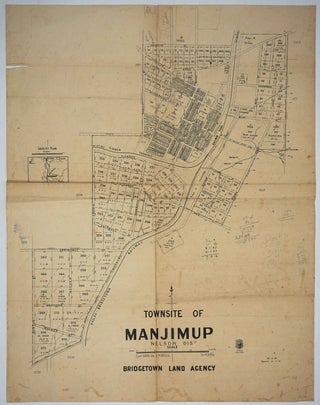 Item #25851 Townsite of Manjimup, Nelson Dist... Bridgetown Land Agency. T. S. Surveyor General....