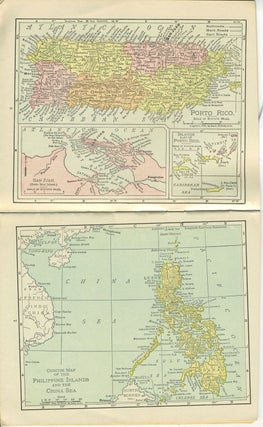 Atlas of the World containing Colored Maps of Every Country and Civil Division Upon the Face of the Globe. [Featuring Cuba, Puerto Rico, Philippines, Alaska].