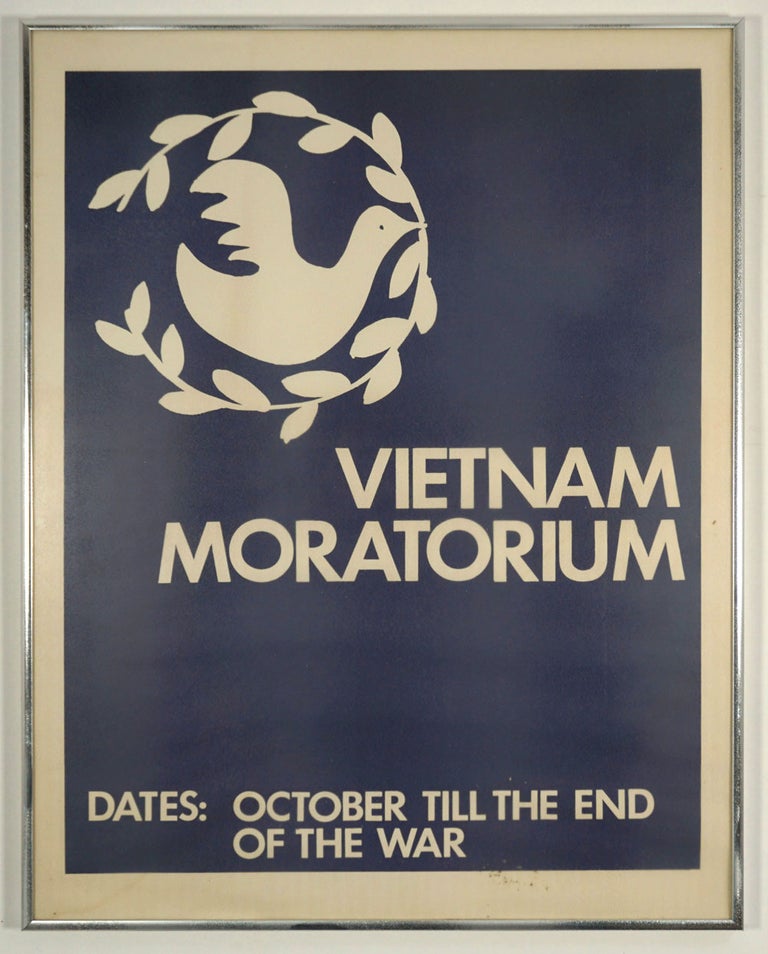 Item #25872 Vietnam Moratorium, poster. Poster, Vietnam War.
