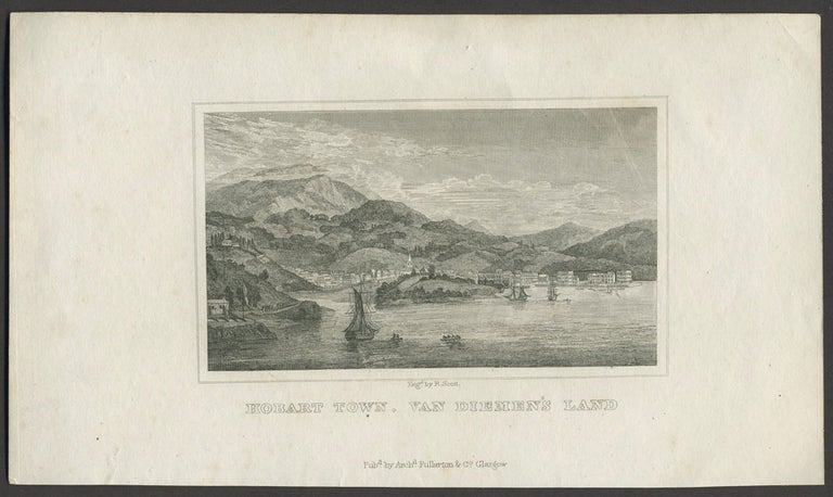 Item #25884 Hobart Town, Van Diemen's Land. R. Scott.