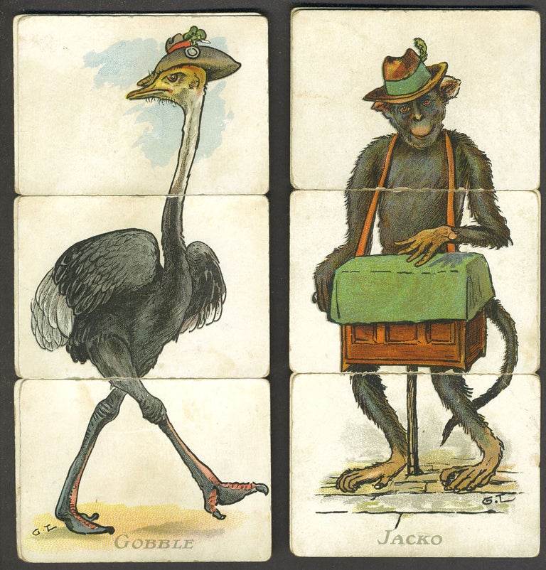Item #25912 [Animal Misfitz card game] card matching game with several Australian related images. George Lambert, C. W. Faulkner, Co.