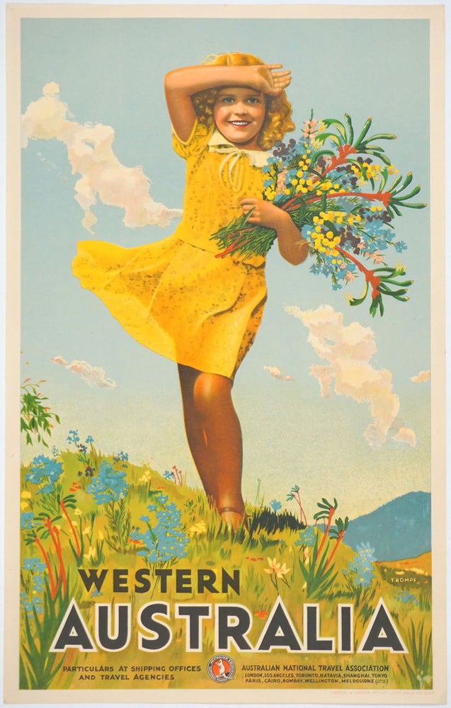 Item #25923 'Western Australia'. Color Travel Poster. Poster, Australia.