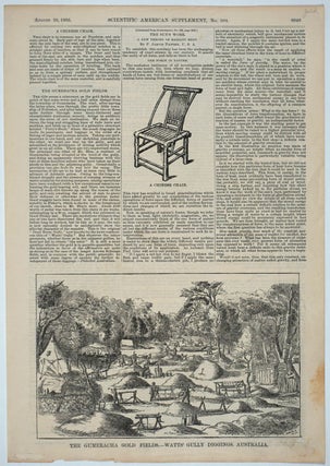 Item #25926 "The Gumeracha Gold Fields - Watts' Gully Diggings, Australia", illustrated article,...