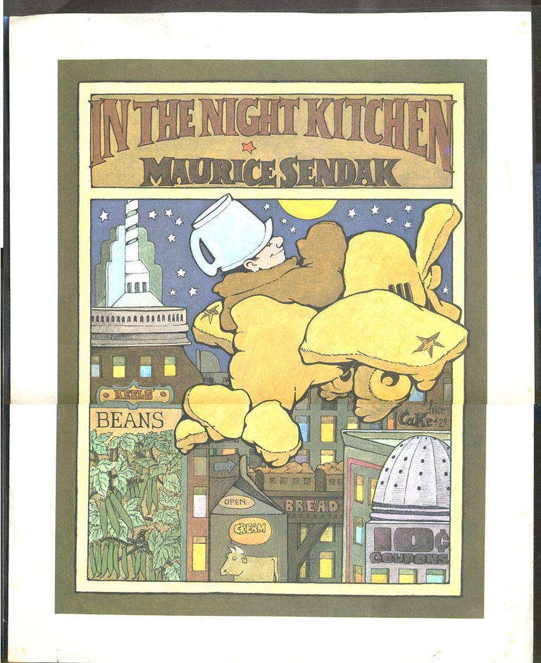 Item #26004 In the Night Kitchen. Poster. Children's, Maurice Sendak.