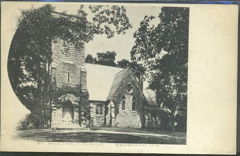 Item #26010 St. Philips Church, Garrison, N.Y. Forson Bros, Postcard.