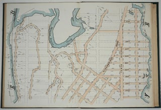 Map of the City of New York. Parts I & II. Showing the Streets, Avenues, Roads, Public Squares & Places Laid Out, Established, Widened and Retained, the New Pier and Bulkhead Lines Laid Out and Established, by the Board of Commissioners of the Central Park. Atlas.