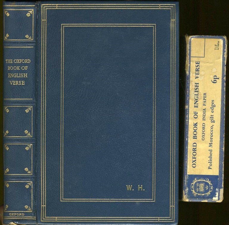 Item #26028 The Oxford Book of English Verse 1250 - 1918. Poetry, Arthur Quiller Couch, compiler.
