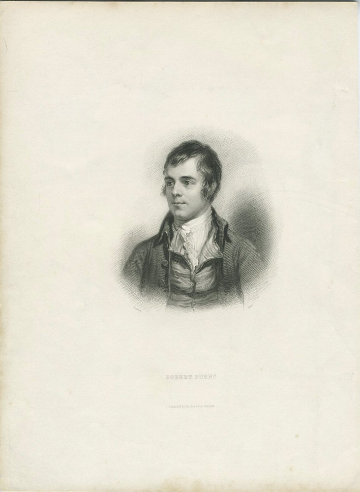 Item #26058 Robert Burns. Steel engraved portrait. Robert Burns.