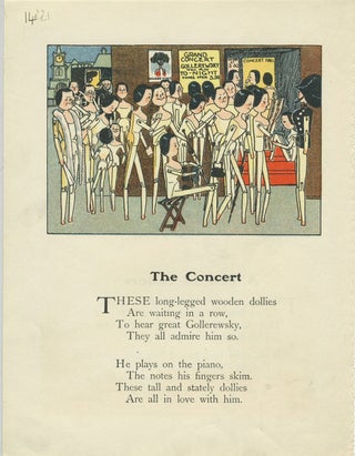 Item #26067 The Concert [Clothes pin dollies at a Golliwog concert]. Childrens