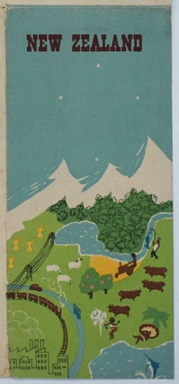 New Zealand, General Statistics. Folding Brochure with color map one side.
