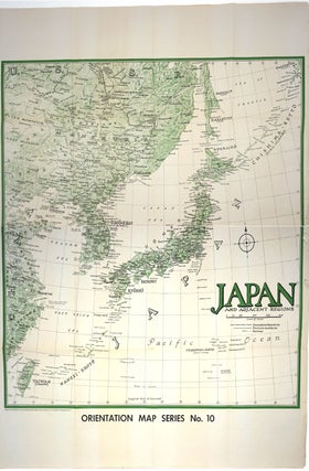 Item #26125 Moscow to Berlin. Japan and Adjacent Regions. US Army Orientation map. WWII, Map