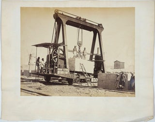Item #26127 Suez Canal, Construction. 7 Albumen photographs. Justin Kowzlowski