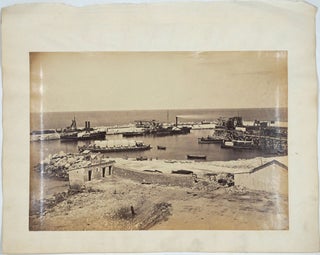Suez Canal, Construction. 7 Albumen photographs.