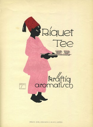 Item #26166 Riquet Tee. Color screen printed poster. Ludwig Hohlwein