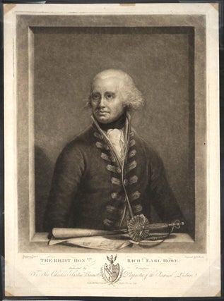 Item #26222 The Right Honble Richd Earl Howe. Portrait. S. De Koster