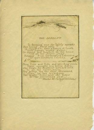 Etchings of Ships, including Winter Sailing; The Derelict; The Passing of the Sailing Man-O'-War; The Portogee Packet.