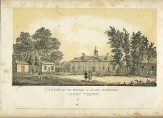 Item #26260 N. W. View of the Mansion of George Washington, Mount Vernon. Lithograph. Philip...