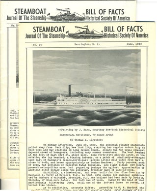 Item #26271 Journal of the Steamboat Historical Society of America. 2 issues, June & Sept. 1950