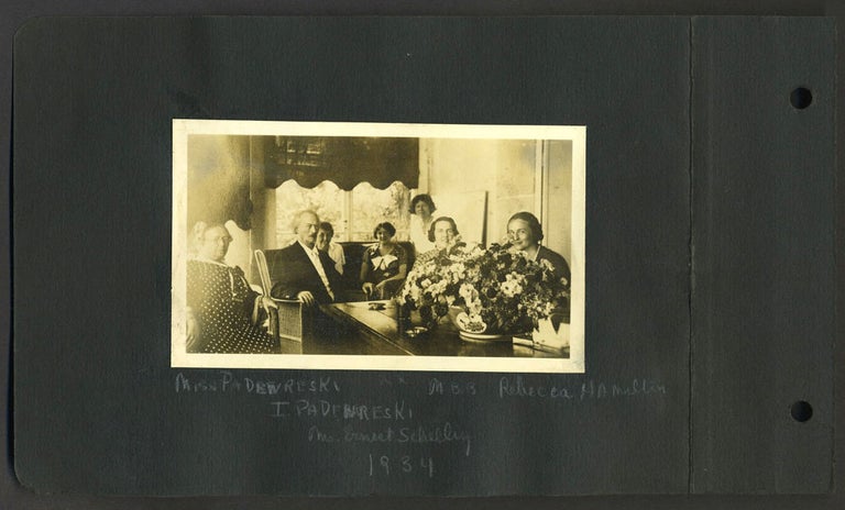 Item #26272 Ignacy Paderewski, pianist & Polish statesman. Vernacular silvertone photograph.