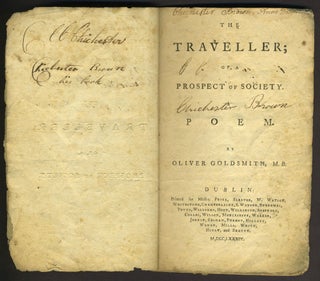 The Traveller; or a Prospect of Society a Poem.