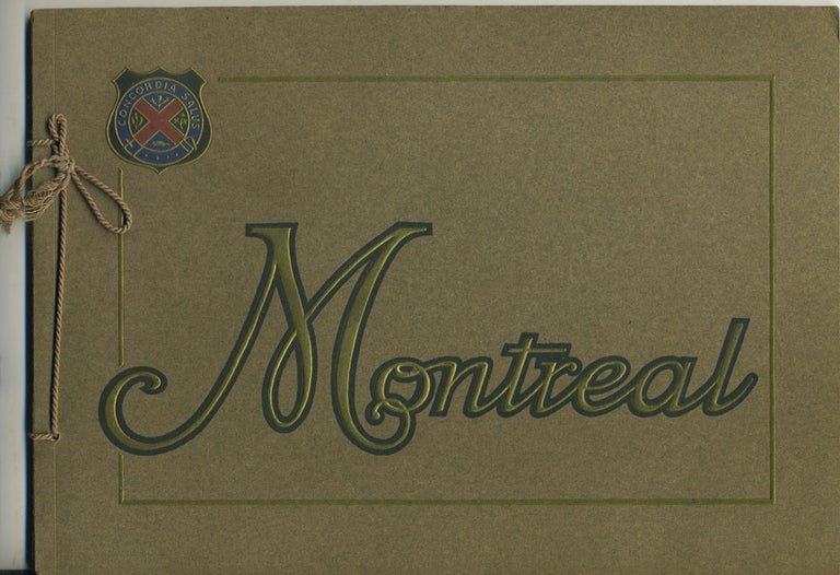 Item #26363 Montreal in Halftone: Pictorial Album Intended to Refresh Recollections of Any Visitors and to Serve as an Accurate Guide While Touring the City. Canada, Travel Brochure.