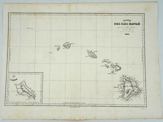 Item #26377 Carte des Iles Hawaii 1834 from "Voyage Pittoresque autour du Monde" J....