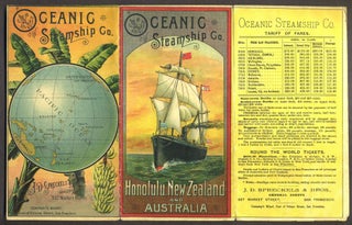 Item #26378 Oceanic Steamship Company, 1889 Promotional Brochure