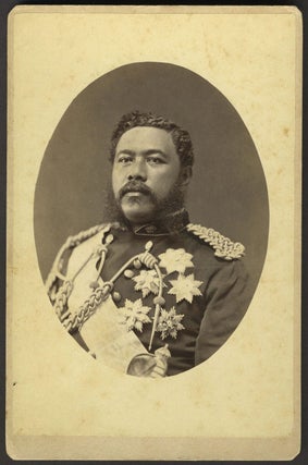 Item #26380 Hawaii King David Kalakaua, cabinet photo. Hawaii, Photography, King David Kalakaua