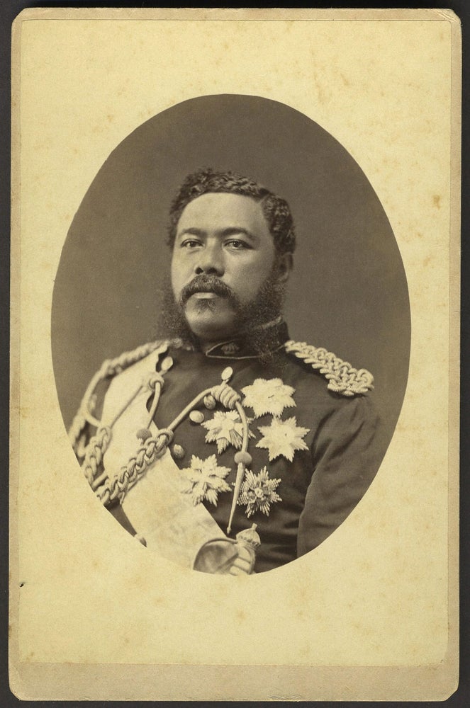 Item #26380 Hawaii King David Kalakaua, cabinet photo. Hawaii, Photography, King David Kalakaua.