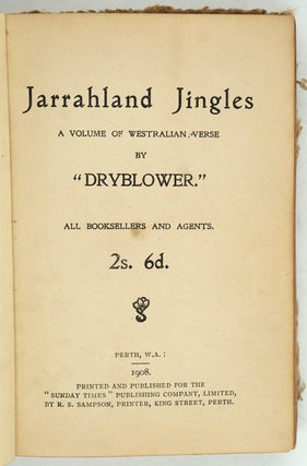 Jarrahland Jingles. A Volume of Westralian Verse.