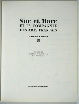 Sue et Mare et la Compagnie des Arts Francais.