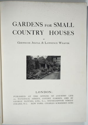Gardens for Small Country Houses.