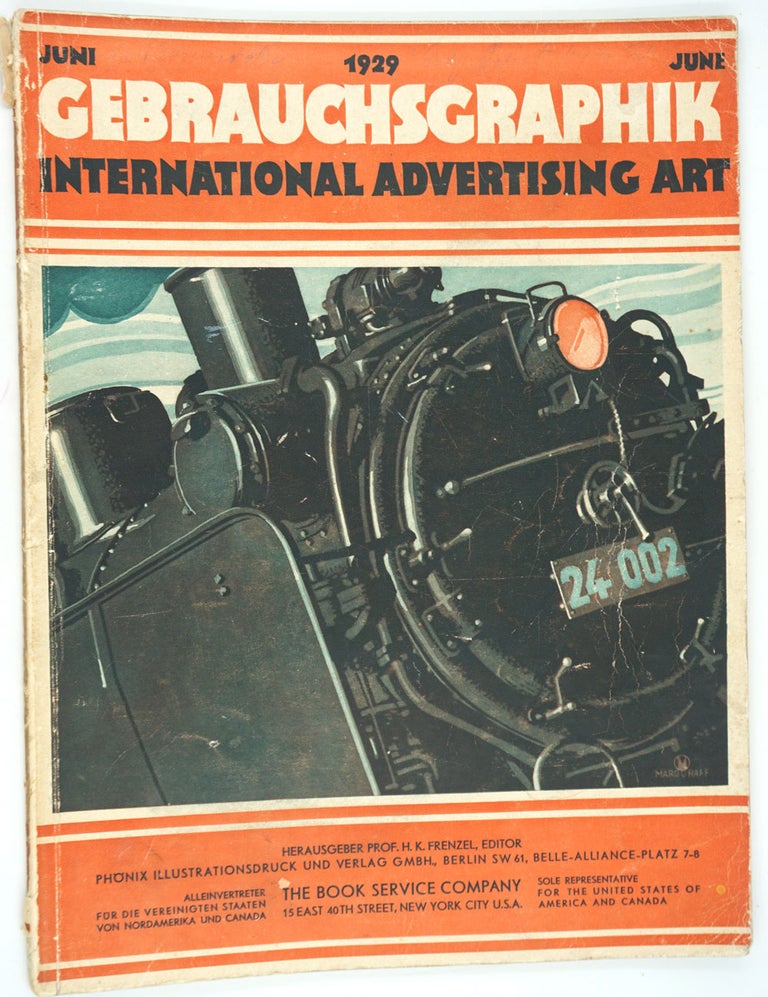 Item #26659 Gebrauchsgraphik. International Advertising Art. Single issue June 1929.