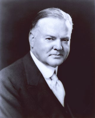 Herbert Hoover autograph and photograph.