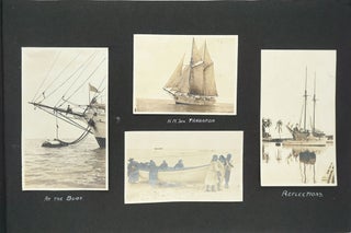 A W.W.I. period photograph album of Fanning Island, during the period of the German attack.