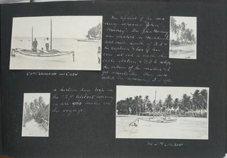 A W.W.I. period photograph album of Fanning Island, during the period of the German attack.