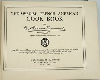 The Swedish, French, American Cook Book.