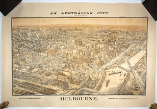 Item #26776 An Australian City : Melbourne / drawn by A.C. Cooke, engraved by S. Calvert. Samuel...