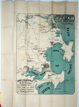 Jervis Bay, Crookhaven Local Plan and St. Georges Basin. With verso printed, Part of Pacific City and Jervis Bay, St. George's Basin : for private sale.