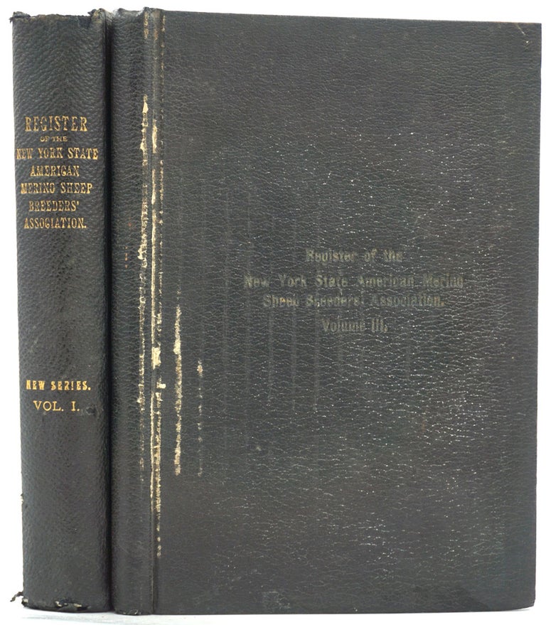 Item #26784 Register of the New York State American Merino Sheep Breeders' Association, vol. I and III.
