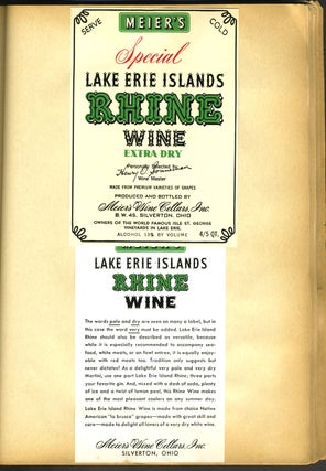 Meier's Wine Cellars label collection.