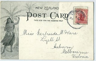 Britain v New Zealand / After the Game/The Lion - Phew!!! Postcard.