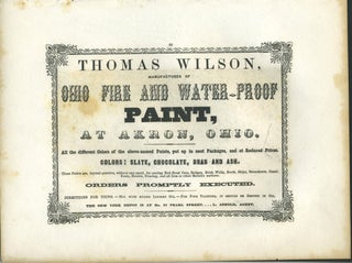 Item #26854 Ohio Fire and Water-proof Paint, Akron, Ohio manufacturers advertising with The Horse...