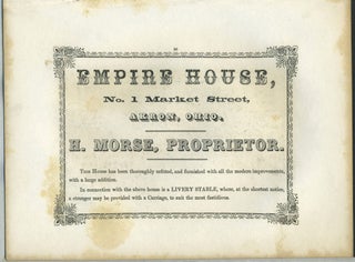 Item #26855 Empire House, Akron, OH hotel advertising with The Outlet of Niagara River print