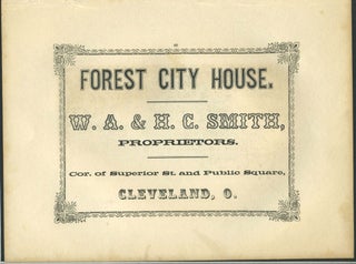 Item #26862 Forest City House, Cleveland, Ohio, hotel advertising with Southampton (UK) print