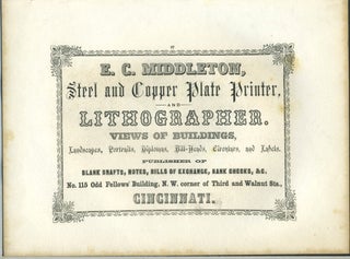 Item #26863 E. C. Middleton, Steel and Copper Plate Printer and Lithographer of Cincinnati OH...