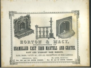 Item #26875 Horton & Macy, enameled cast iron manufacturers of Cincinnati Ohio and St. Louis MO...