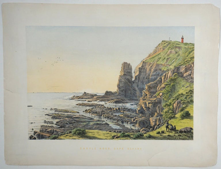 Item #26899 Castle Rock Cape Schank. Victoria, Prints, Eugene von Guerard.