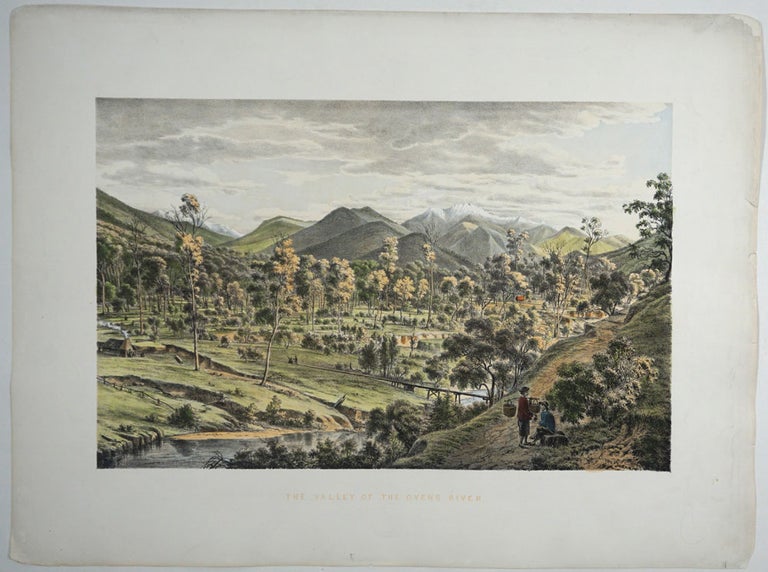 Item #26901 Valley of the Ovens River. Victoria, Prints, Eugene von Guerard.