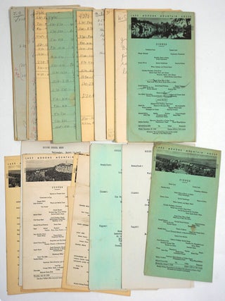 Mohonk Mountain House Resort - Collection of Manuscript Materials, Menus, Guide Books & ephemera.